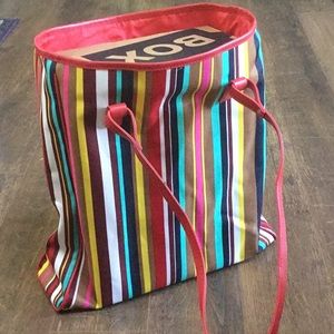 Lancôme multicolor tote bag